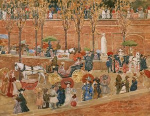 Pincian Hill, Rome by Maurice Brazil Prendergast